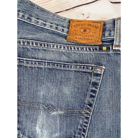 Lucky Mens Jeans 181 Relaxed Straight Leg Size 42 x 26 Short Blue 100% Cotton - Picture 5 of 15